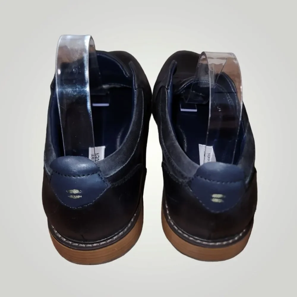 STEVE MADDEN MENS EDDISON LEATHER EMBOSSED CAP TOE OXFORDS SHOES Edd01m1